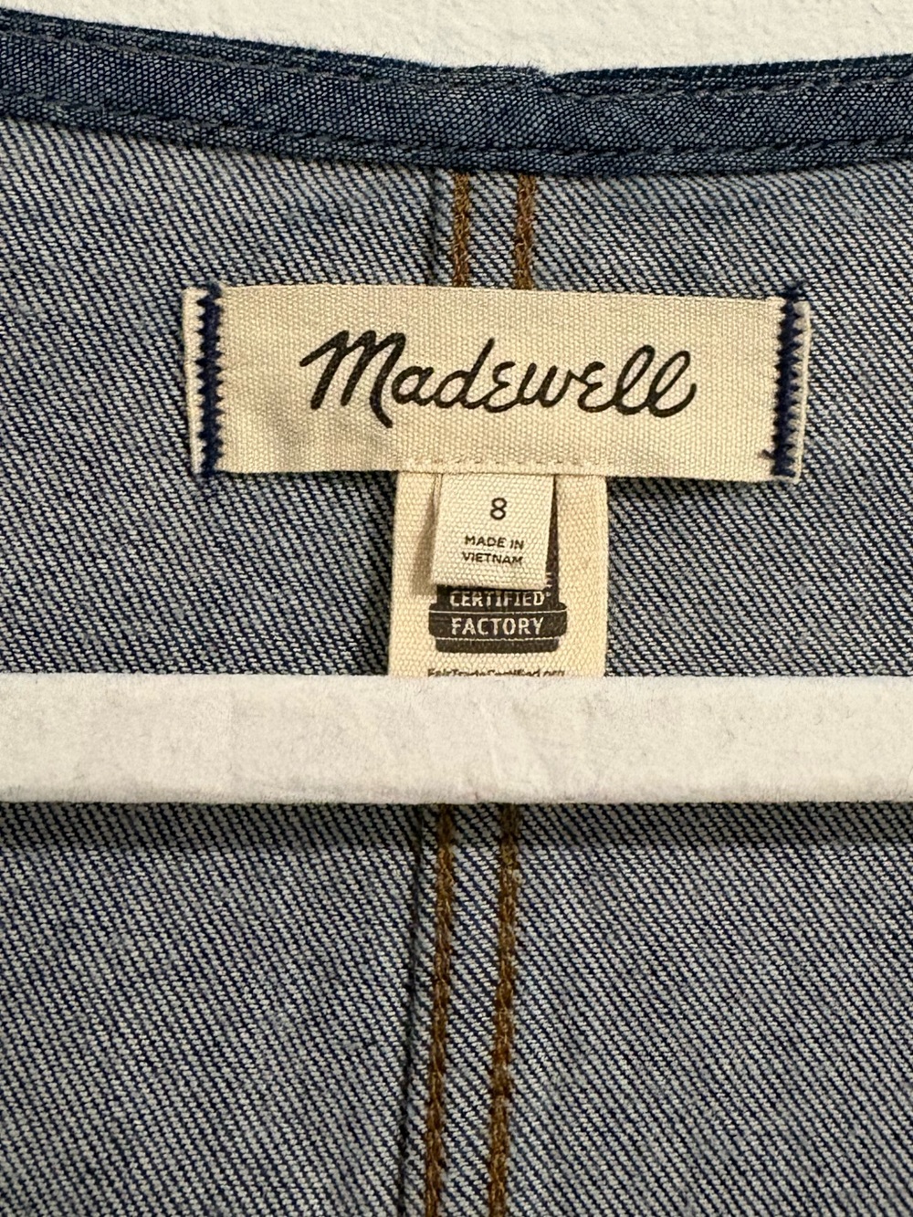 Madewell Denim Midi Dress - Picture 4 of 7